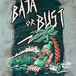 XL Mountain Dew Baja Blast Blue Tie Dye Shirt